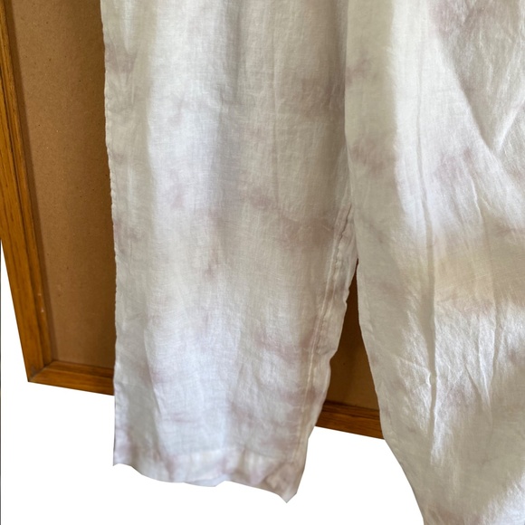 C & C California Linen Wide Leg Cropped Pants Size Large - Picture 8 of 8